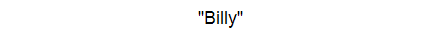 "Billy"